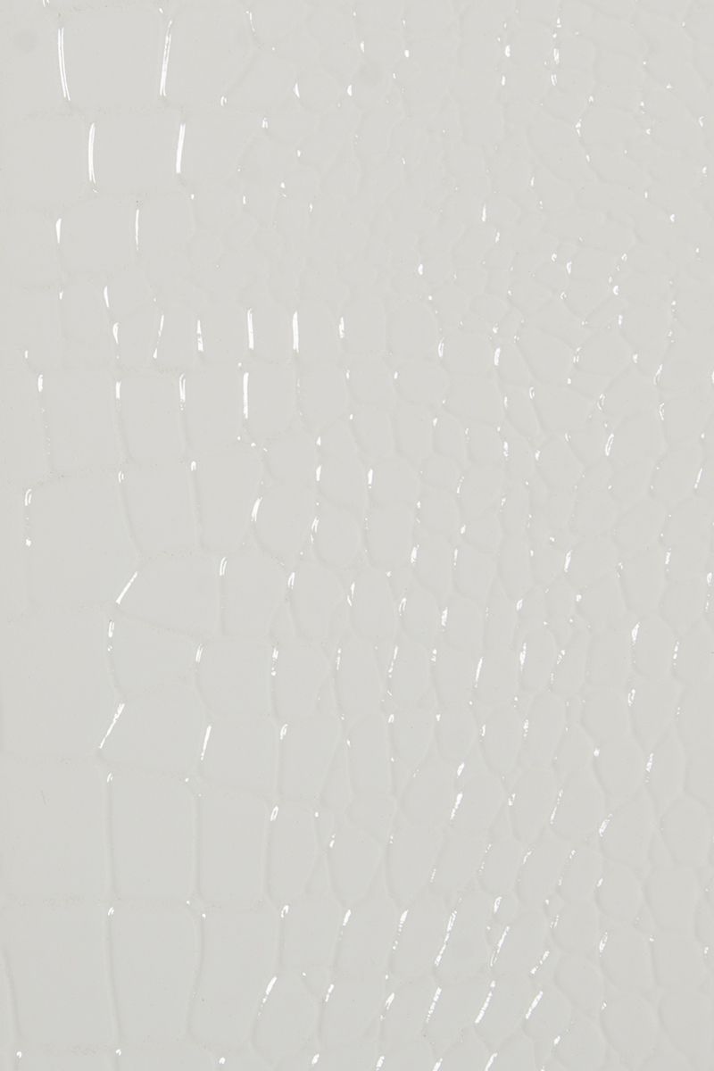 VIG Furniture A&X Regal - Modern White Crocodile Floor Mirror VGUNAK421-WHT