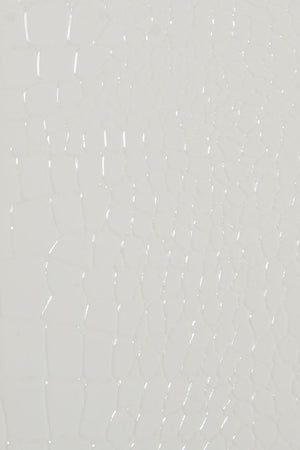 VIG Furniture A&X Regal - Modern White Crocodile Floor Mirror VGUNAK421-WHT