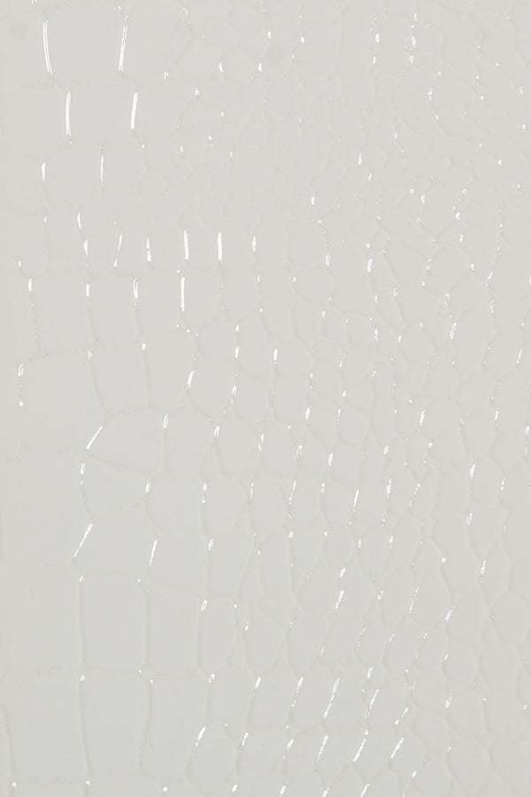 VIG Furniture A&X Regal - Modern White Crocodile Floor Mirror VGUNAK421-WHT