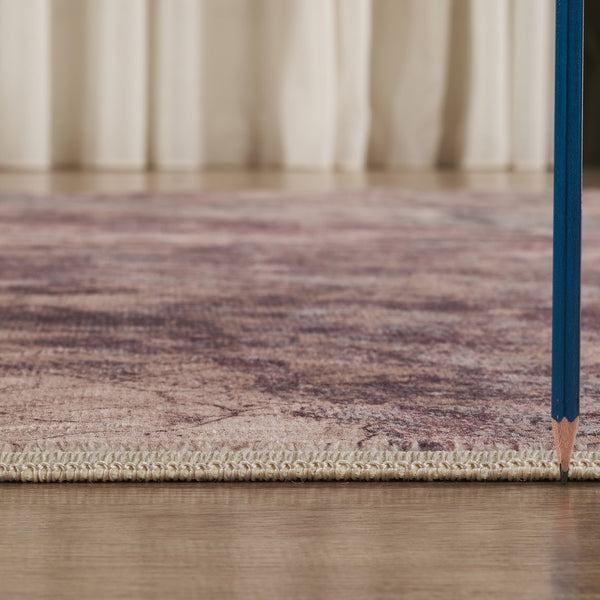 English Elm Artistic Abstract Painterly Area Rug Low Pile Machine Made for Living or Dining Rooms B186P428931