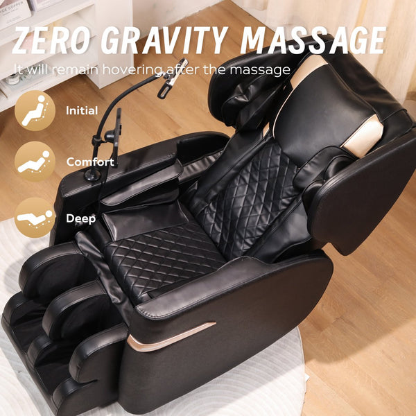 English Elm Massage Chair Recliner For Ultimate Comfort - Zero Gravity With Full Body Air Pressure Relief W1875P300905