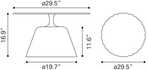 Chenai Coffee Table Black 109767 Zuo Modern