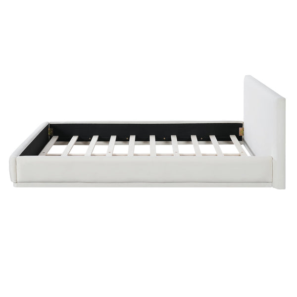 English Elm Christopher Knight Home® - Soft King Size Upholstered Bed – Luxurious White Centerpiece With Padded Headboard, Durable Frame N769P293484A