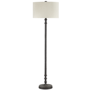 Gallo Bronze Floor Lamp - Chic Contemporary Design with Natural Linen Shade for Elegant Spaces