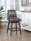 OSP Home Furnishings Allingham 26" Swivel Stool Pewter / Grey