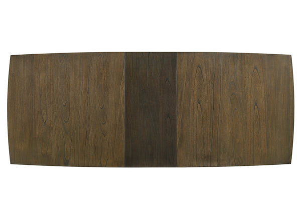 English Elm Billie Extendable Farmhouse Dining Table Seats Eight Distressed Walnut Wood Finish B2749S00002