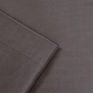 JLA Home Peak Performance - Anti-Pill Microfleece Sheet Set with Scotchgard Stain-Release, OEKO-TEX Certified for Safety and Durability Grey SHET20-590