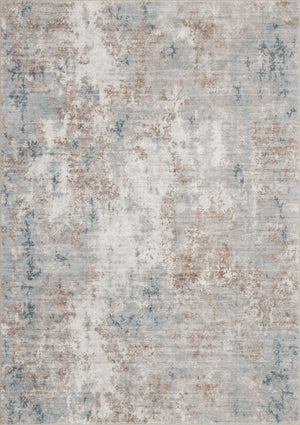English Elm Crystal Abstract Modern Low Pile Area Rug for Living Room Entryway and High Traffic Spaces Ivory B186P479424