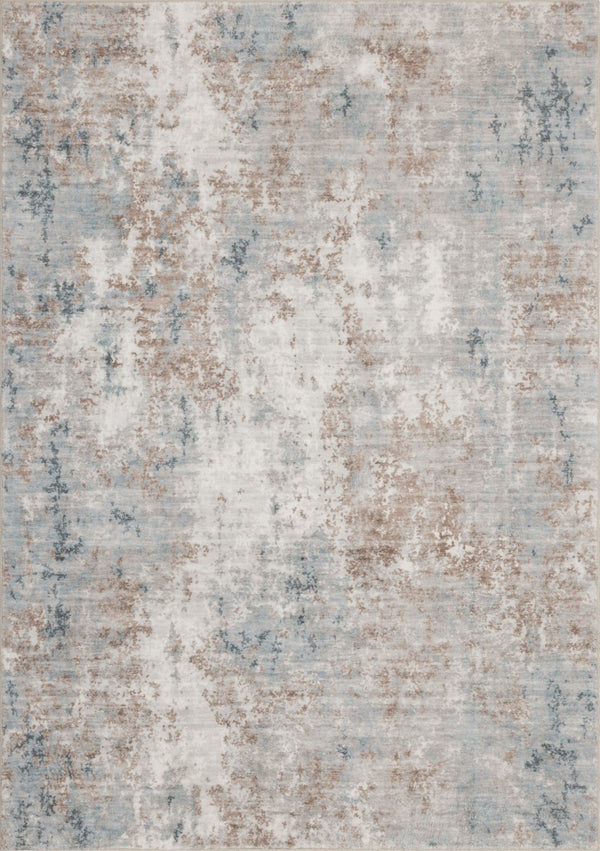 English Elm Crystal Abstract Modern Low Pile Area Rug for Living Room Entryway and High Traffic Spaces Ivory B186P479424