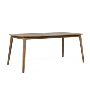 English Elm Christopher Knight Home® - Acacia 8-Person Outdoor Dining Table, Solid Acacia Wood Patio Farmhouse Design, Weather-Resistant 70.75" L N779P236677N