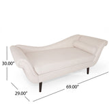 Christopher Knight Home® - Noble House - Calvert Contemporary Chaise Lounge with Scroll Arms