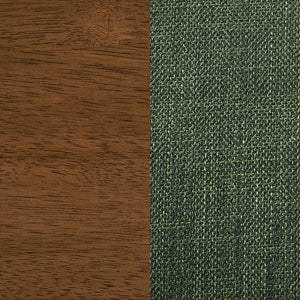 English Elm Conifer Upholstered Dining Side Chair Set of 2 with Curved Back and Squared Legs for Everyday Comfort Green B062P375407