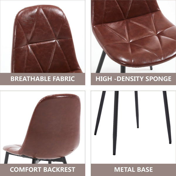 English Elm Dining Velvet Upholstered Chairs Set of 2 with Armrests, Sturdy Metal Legs, Anti-Slip Protectors, Stylish Comfort for Dining Room Black,Brown W3112P254918