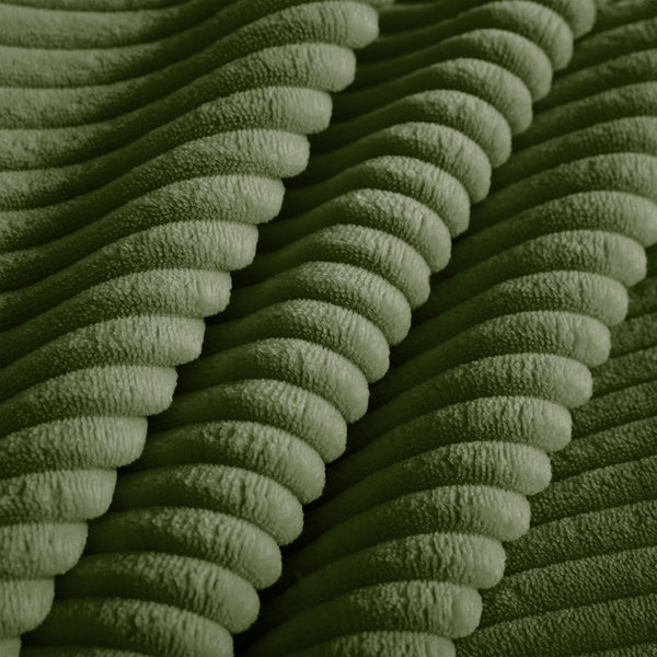 English Elm Modular 3-Seat L-Shape Sectional Sofa - Cloud-Like Comfort, Removable Pillows & Movable Ottoman, Green W3041S00332