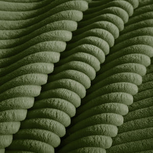 English Elm Modular 3-Seat Boneless Sofa - Luxurious Cloud Sectional Couch In Soft Green Corduroy Fabric W3041S00331