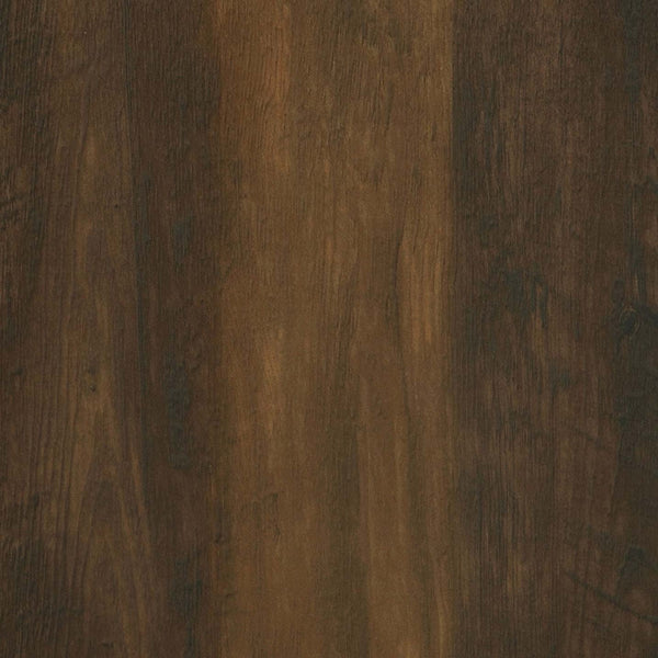 English Elm Flora Transitional Hall Tree with Seven Hooks Cabinet Shelves and Dark Pine Metal Frame B062P452017