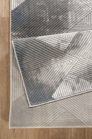 English Elm Geometrix Gray Area Rug 5'3" X 7'3" - Soft, Durable Geometric Design For Modern Living Spaces B186P316841