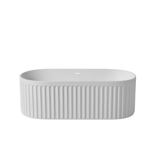 English Elm 67" Freestanding Stone Resin Soaking Tub Ergonomic Lumbar Spa Bath Matte White W157378890