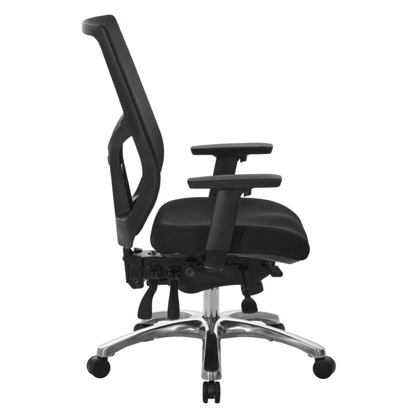 OSP Home Furnishings Progrid Ergonomic Mesh High-back Office Chair with Lumbar Support and Aluminum Base 99893-30