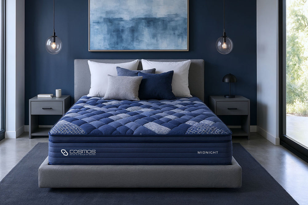English Elm Midnight- Queen Hybrid Mattress Graphite Memory Foam Cooling Gel Pocketed Spring Support B342P315681