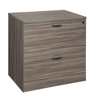 OSP Home Furnishings Lodi 2-drawer Lateral File Cabinet Modern Modular Storage for Home Office Spaces LOD-12-URB