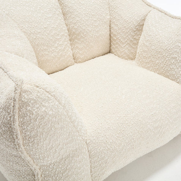 English Elm Sofa plush beanbag chair with superfiber cover and resilient foam filling for ultimate home comfort and relaxation Beige W1996P252264
