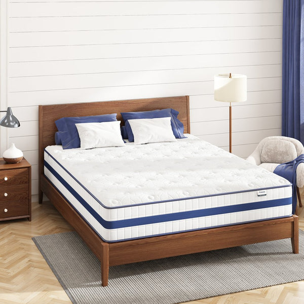 English Elm Queen Hybrid Mattress 12 Inch Pocketed Coils Memory Foam Pressure Relief Sleep B2716P329747
