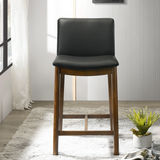 English Elm Ashcroft Furniture - Shannon Counter Chair In Black Vegan Leather