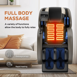 English Elm Massage Chair Recliner - Zero Gravity Full Body Air Pressure System For Ultimate Relaxation 2024 W1875P224687