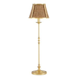 Deauville Table Lamp - Handmade Seagrass & Brass Design by Suzanne Duin for Elegant Home Decor