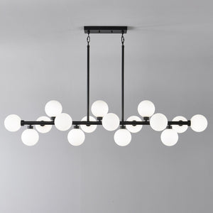 English Elm Pendant Lamp 16 Opal Seeded Glass Shades Gold Frame Farmhouse Dining Island Light Matte Black W5008P466518