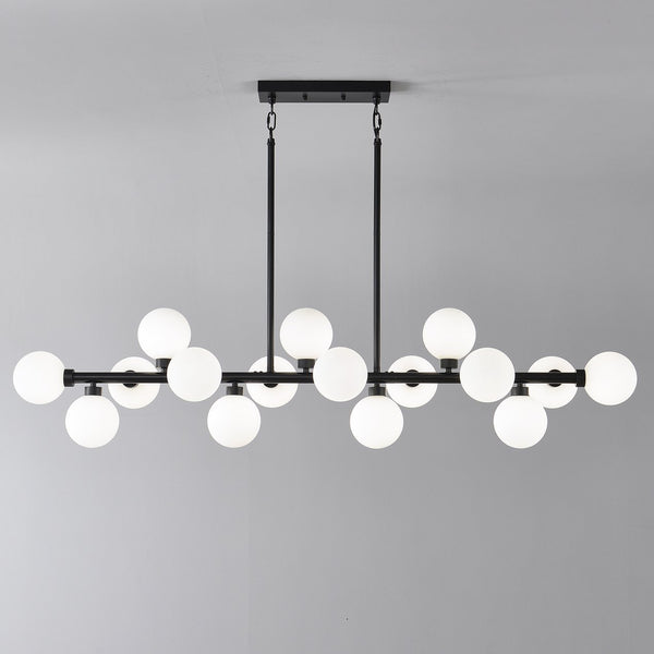 English Elm Pendant Lamp 16 Opal Seeded Glass Shades Gold Frame Farmhouse Dining Island Light Matte Black W5008P466518