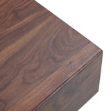 English Elm Modern Simple Walnut Colored Texture Sticker Mdf Coffee Table - 43.3"X21.6"X17.2" Practical Model.Making It An Ideal Addition To Any Living Room Or Apartment.