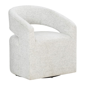 OSP Home Furnishings Devin Swivel Chair White