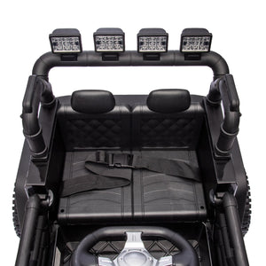 English Elm 24v Kids Electric Ride on Car with Parental Remote Dual Motors and Four Wheel Suspension Black W1578P208321