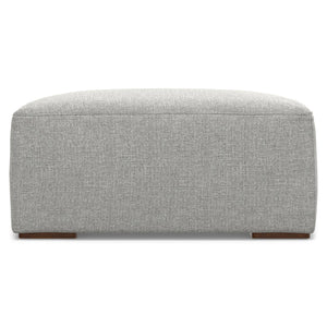 English Elm Rex Modular Ottoman Upholstered in Recycled Performance Fabric for Modern Living Rooms B136P436949
