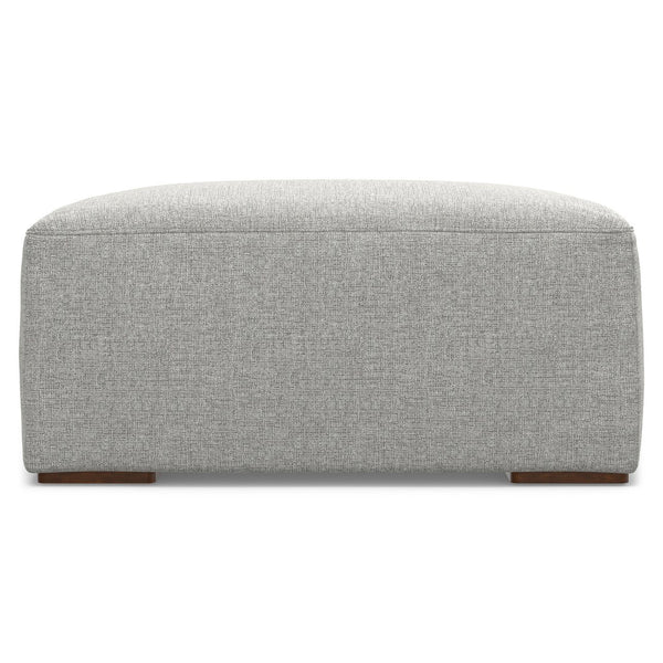 English Elm Rex Modular Ottoman Upholstered in Recycled Performance Fabric for Modern Living Rooms B136P436949
