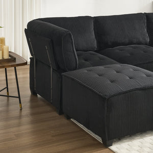 English Elm United We Win U-Shaped Modular Sectional Sofa With Reversible Chaise – 6-Seater Comfort For Any Room W1568S00159-GIGA