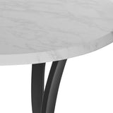 OSP Home Furnishings Metro Counter Height Table Faux Marble/Black