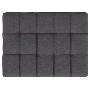 English Elm Mariah Tufted Storage Ottoman Coffee Table with Lift-Up Lid, Vegan Leather, Walnut Base, Multipurpose Seating Gray B136P252696