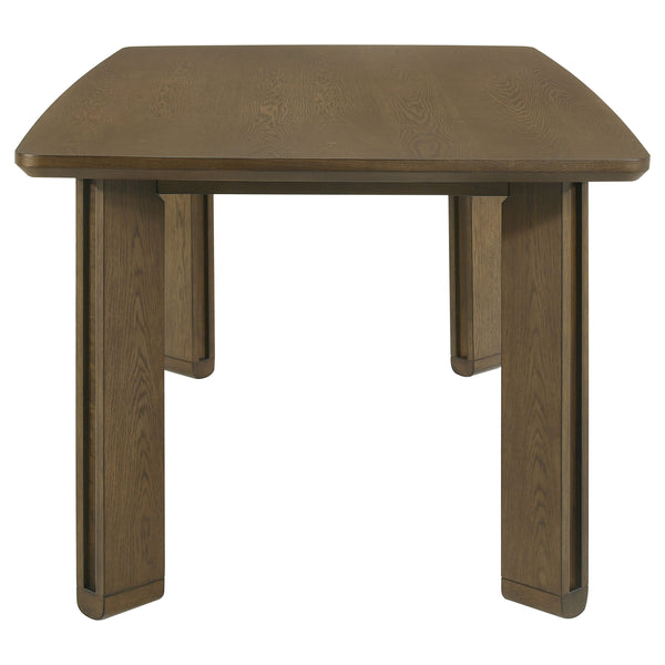 English Elm Crispin White Oak Veneer Rectangular Dining Table Seats Six for Modern Spaces B062P447971