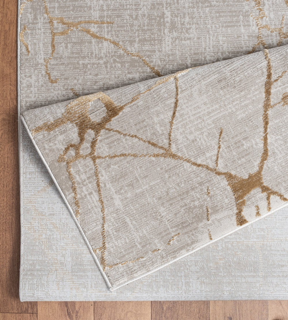 English Elm Elegance Gold 2 Ft. 7 In. X 7 Ft. 3 In. Soft, Stain-Resistant Area Rug – Perfect For Homes With Kids & Pets! B186P181038