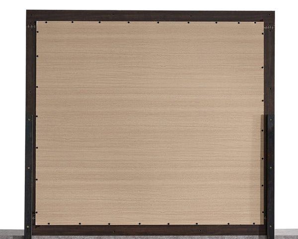 English Elm Grande Black Wood Grain Laminate Bedroom Mirror with Low Distortion Glass Modern Frame B078P497911