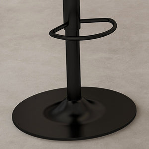 English Elm Swivel Modern Adjustable Bar Stools with 360° Rotation, Ergonomic Backrest, Soft Knit Seats Beige W2699P360246