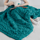 Madison Park Ruched Fur Glam/Luxury Throw MP50-3093 Teal