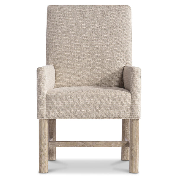 Bernhardt Bernhardt Aventura Fully Upholstered Arm Chair With Tailored Welt, Marcona Wood Legs, Durable B645 Fabric 318542
