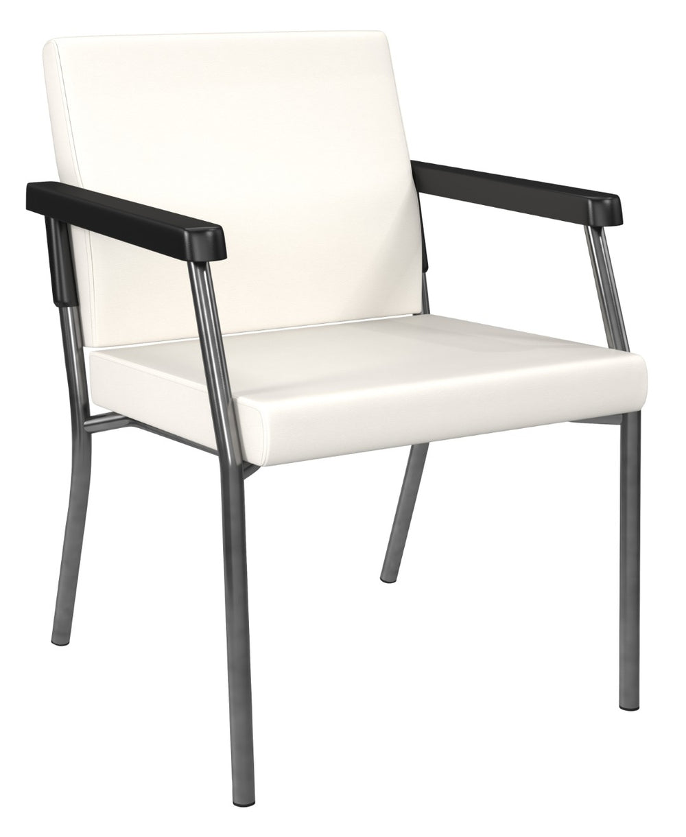 OSP Home Furnishings Bariatric Guest Chair with Reinforced Metal Frame and Plush Pu Padded Seat for Waiting Rooms BC9601-R101