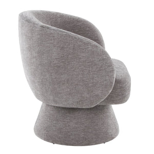 English Elm Swivel Accent Chair Silver Velvet Seat Gold X Pedestal Base Glam Living Room Grey B202P471332