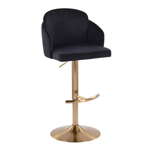 English Elm Fixed-height Swivel Counter Stools with Faux Leather Seats and Chrome Footrest Set of 2 Black B202S02178