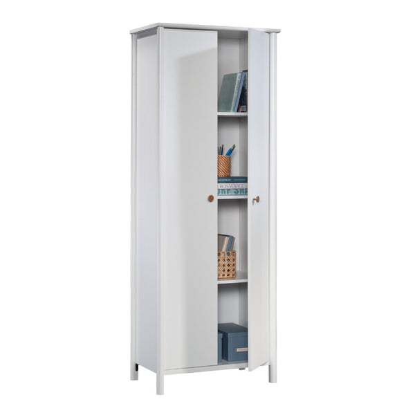 English Elm Storage Cabinet - Sleek White Finish With Adjustable Shelves For Stylish, Versatile Organization Solutions B356P402649-GIGA